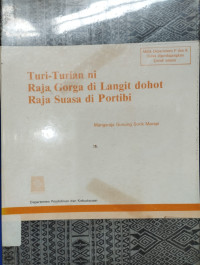 Image of Turi – Turian ini Raja Gorga di Langit dohot Raja Suasa di Portibi