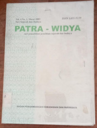 Image of Patra-Widya, seri penerbitan penelitian sejarah dan budaya
